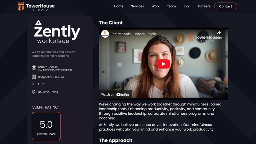 TowerHouse Studio Case Study: Zently Workspace