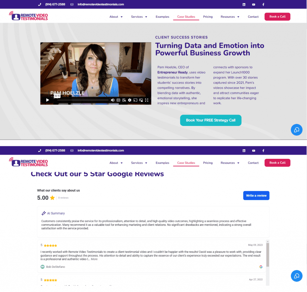 Remote Video Testimonials