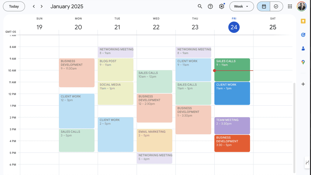 Time Blocking to ensure tasks get done
